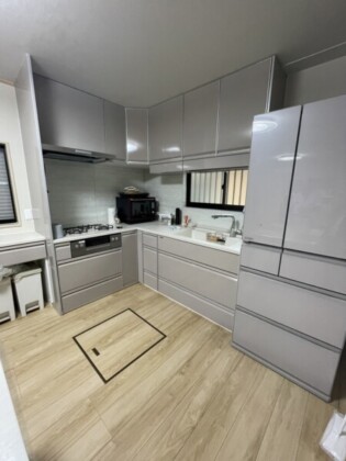 【伊丹市中野西】マグネットがつくキッチン｜タカラスタンダード「トレーシア」施工事例